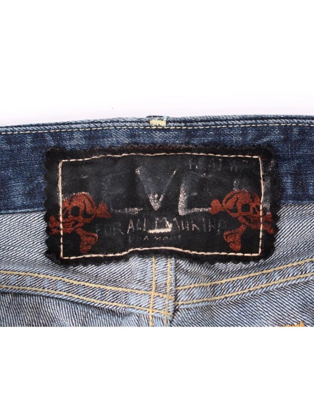 7 For All Mankind Skull Women's Jeans Size 31 - Picture 5 of 7
